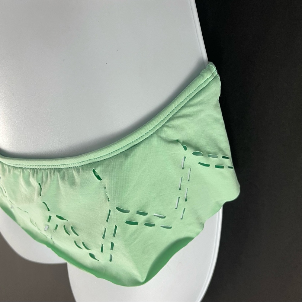 L*Space Women’s Green Skirt Bikini Bottom - Picture 3 of 9